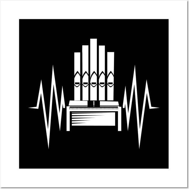 Organ Gift Organist Wall Art by QQdesigns